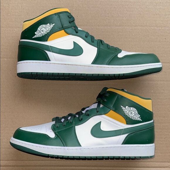 Jordan Other - Air Jordan 1 Mid 'Sonics 2021' 554724-371 Men’s Size 18